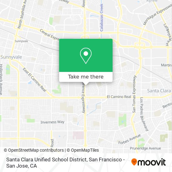 Mapa de Santa Clara Unified School District