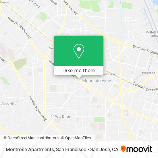 Mapa de Montrose Apartments