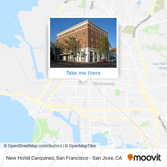 New Hotel Carquinez map