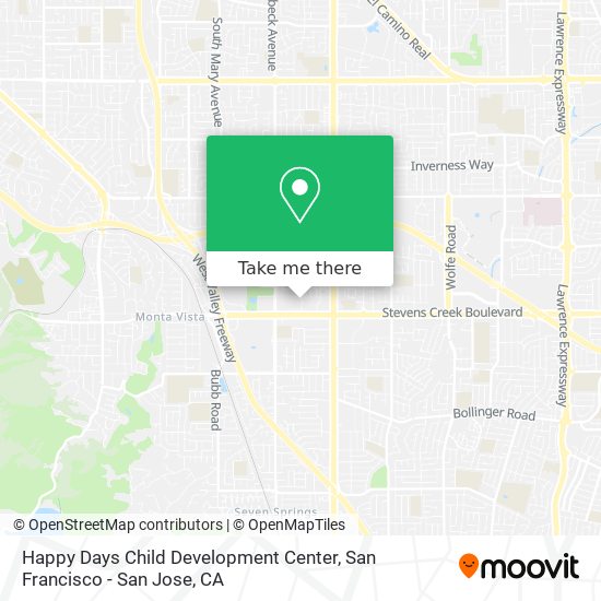 Mapa de Happy Days Child Development Center