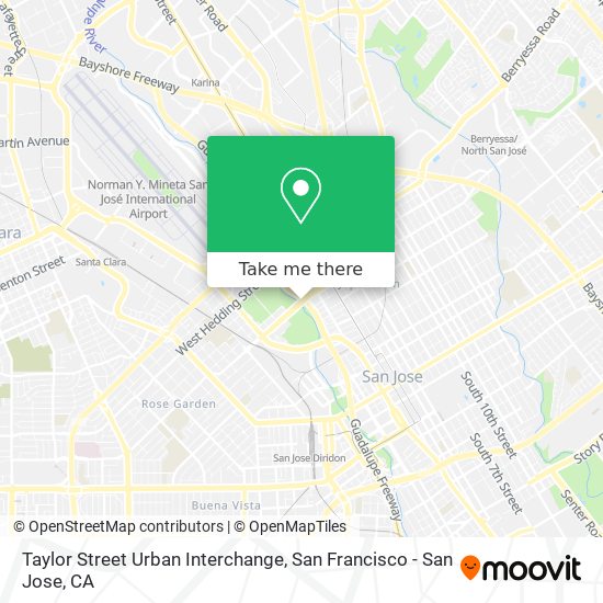 Taylor Street Urban Interchange map