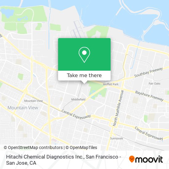 Hitachi Chemical Diagnostics Inc. map