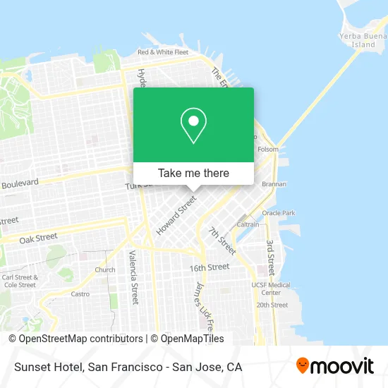 Sunset Hotel map