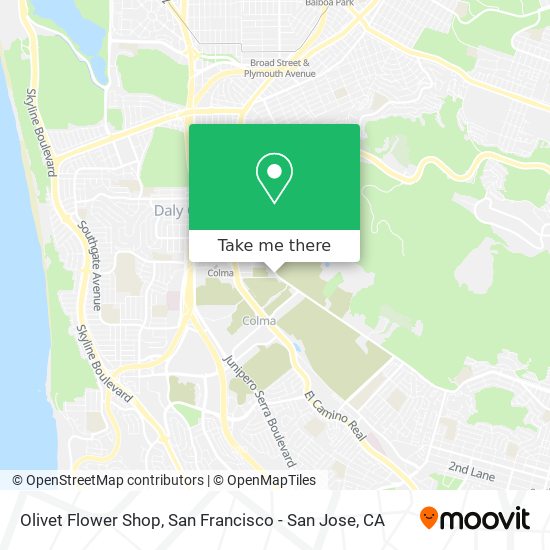 Mapa de Olivet Flower Shop