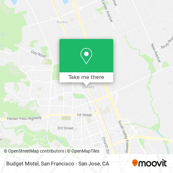 Budget Motel map