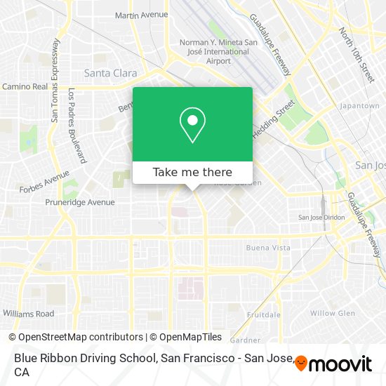 Mapa de Blue Ribbon Driving School