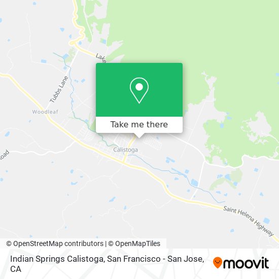 Indian Springs Calistoga map