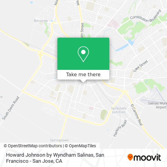 Howard Johnson by Wyndham Salinas map