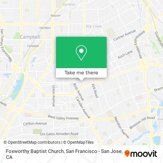 Foxworthy Baptist Church map