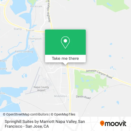 Springhill Suites by Marriott Napa Valley map