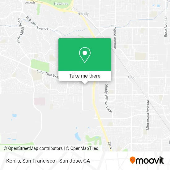 Kohl's map