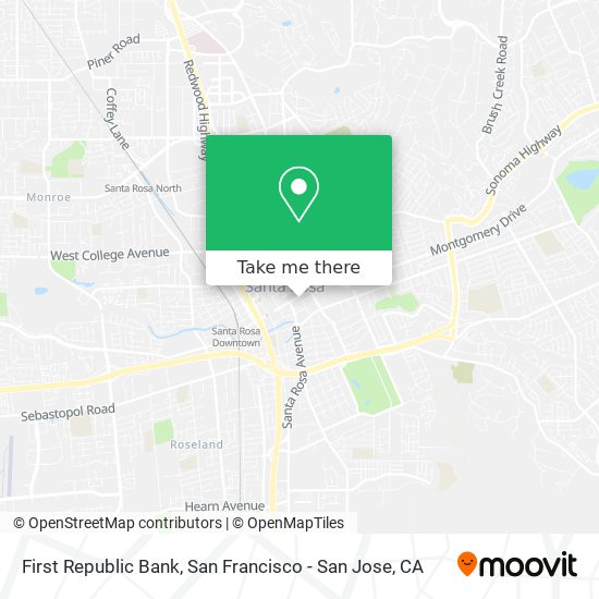 First Republic Bank map