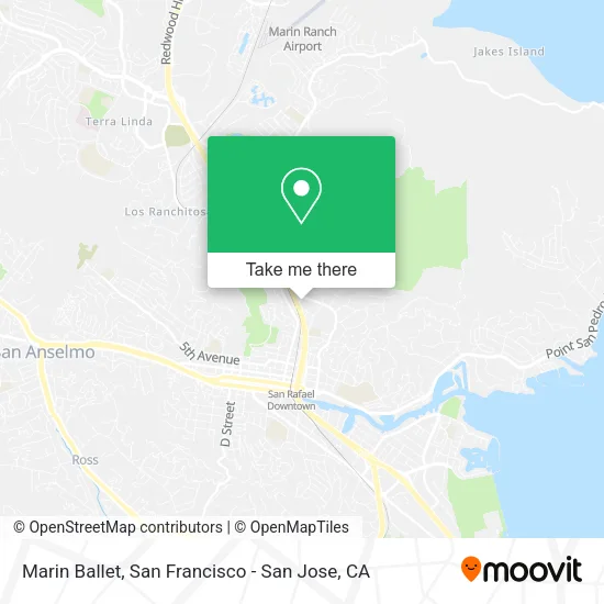 Marin Ballet map