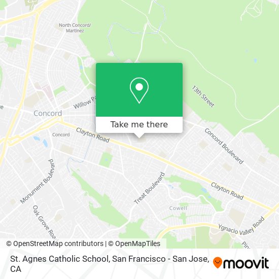 Mapa de St. Agnes Catholic School