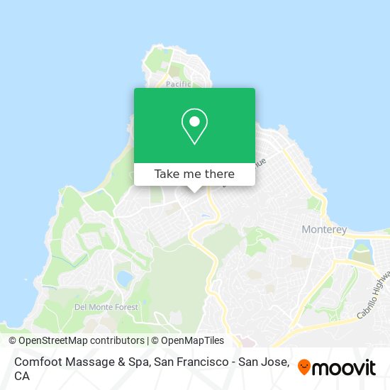 Comfoot Massage & Spa map