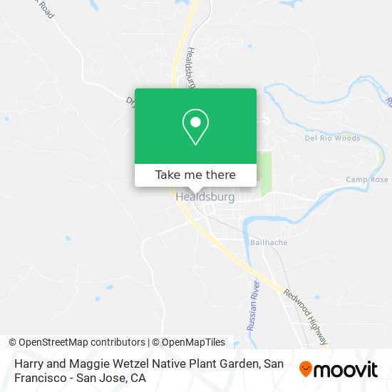 Harry and Maggie Wetzel Native Plant Garden map