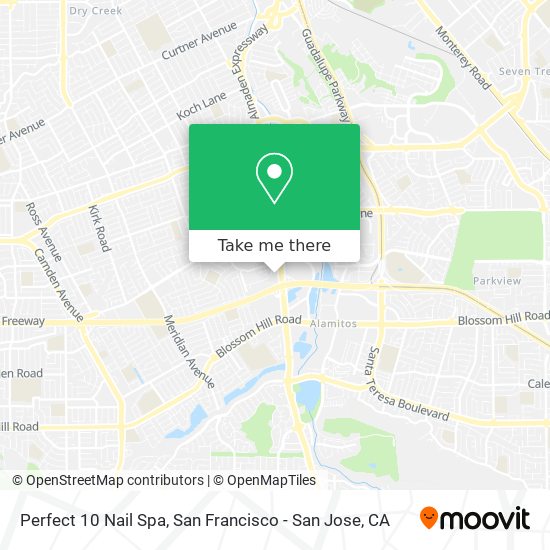 Perfect 10 Nail Spa map