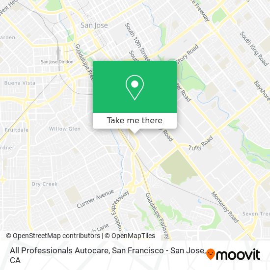 All Professionals Autocare map