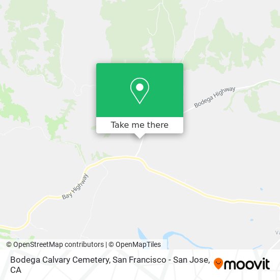 Bodega Calvary Cemetery map