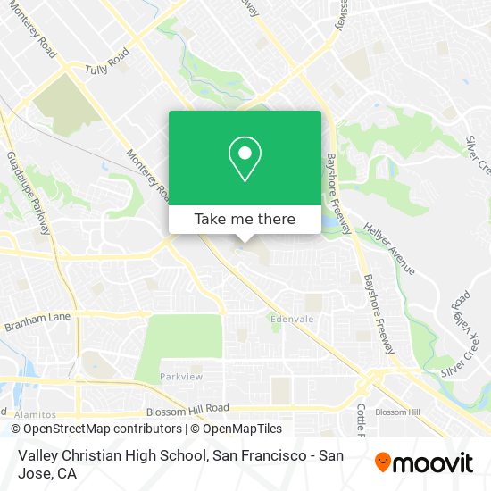 Mapa de Valley Christian High School