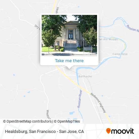 Healdsburg map