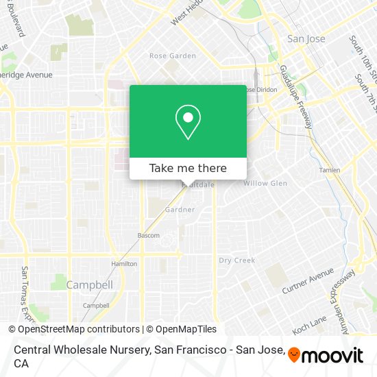 Central Wholesale Nursery map