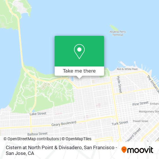 Cistern at North Point & Divisadero map