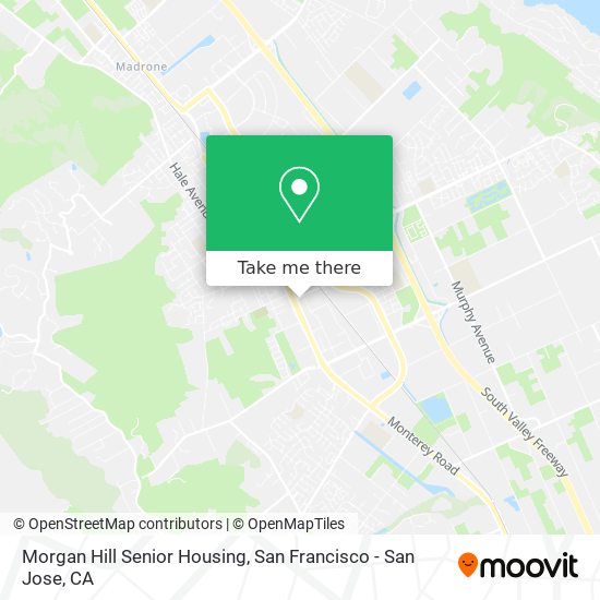Morgan Hill Senior Housing map