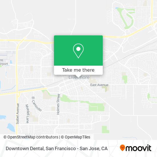 Downtown Dental map