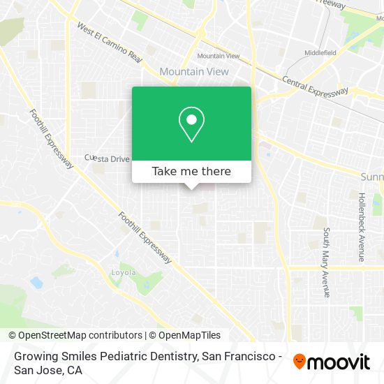 Mapa de Growing Smiles Pediatric Dentistry