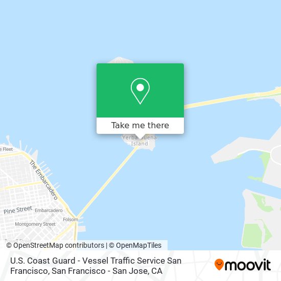 U.S. Coast Guard - Vessel Traffic Service San Francisco map