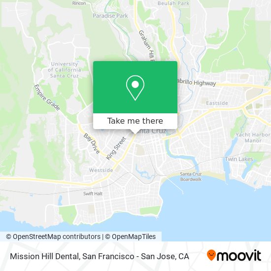 Mission Hill Dental map