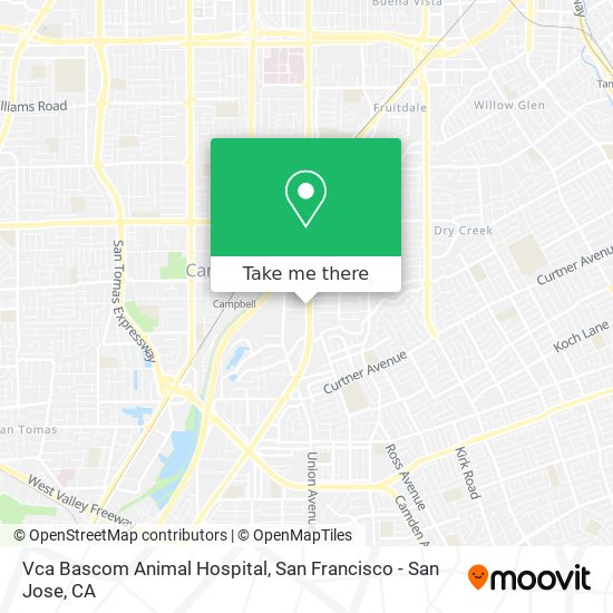 Mapa de Vca Bascom Animal Hospital
