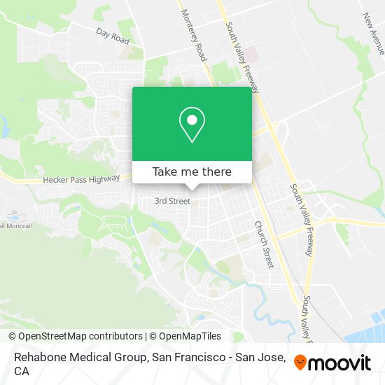 Mapa de Rehabone Medical Group