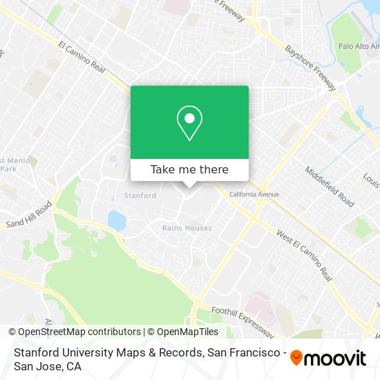 Stanford University Maps & Records map