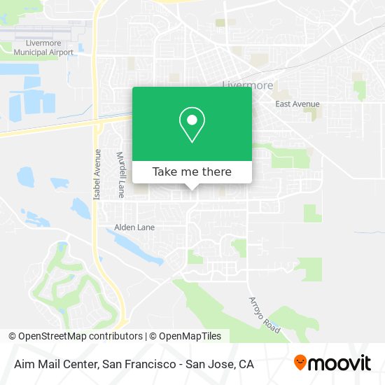 Aim Mail Center map