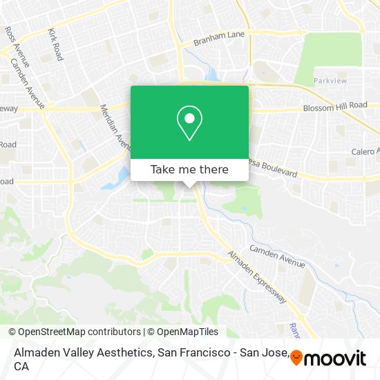 Mapa de Almaden Valley Aesthetics