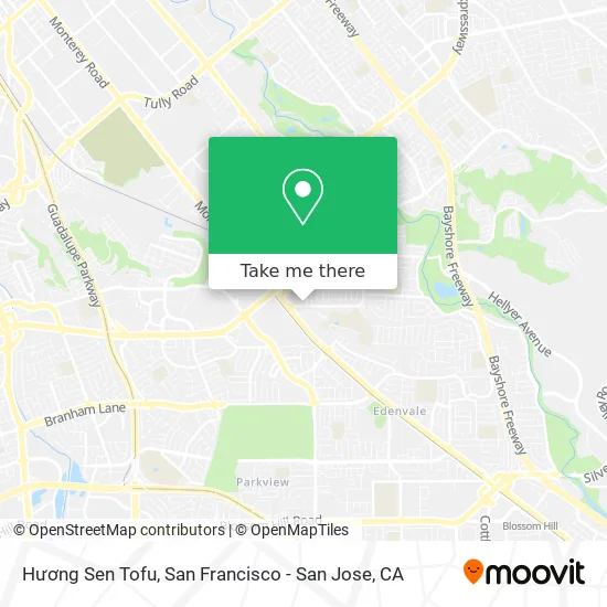 Hương Sen Tofu map