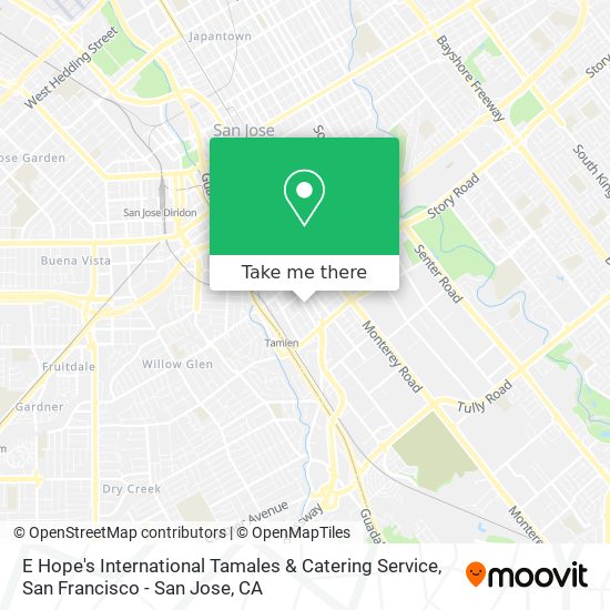 Mapa de E Hope's International Tamales & Catering Service