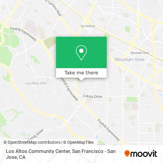 Los Altos Community Center map