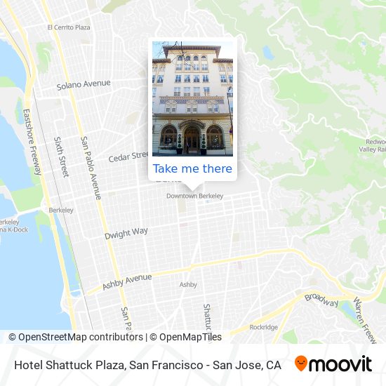 Hotel Shattuck Plaza map