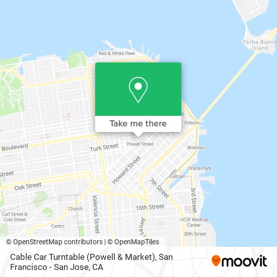 Cable Car Turntable (Powell & Market) map