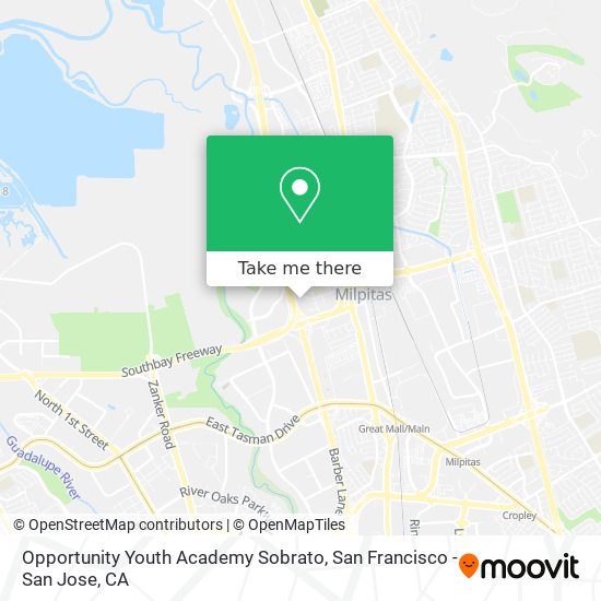 Mapa de Opportunity Youth Academy Sobrato