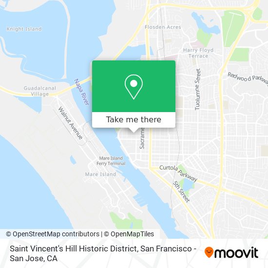 Mapa de Saint Vincent's Hill Historic District