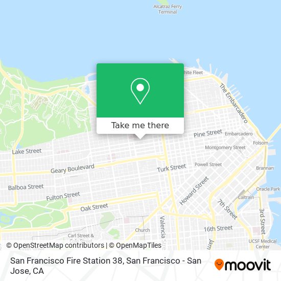Mapa de San Francisco Fire Station 38