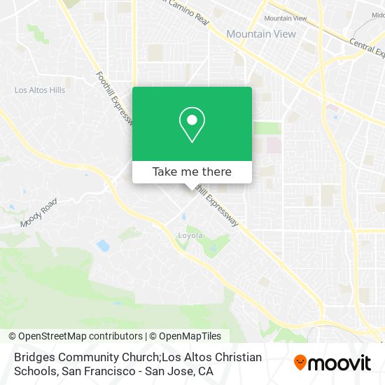 Bridges Community Church;Los Altos Christian Schools map