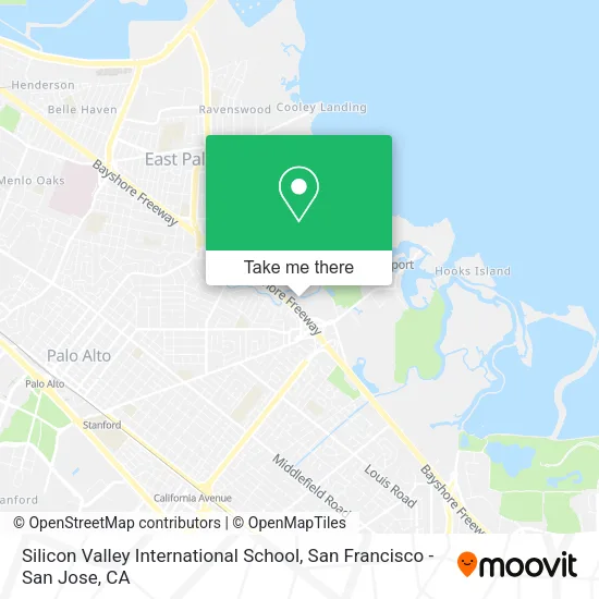 Mapa de Silicon Valley International School