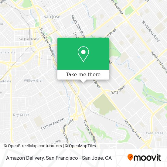 Mapa de Amazon Delivery