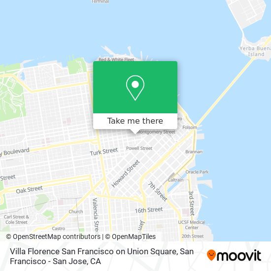 Mapa de Villa Florence San Francisco on Union Square