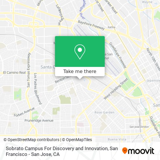 Mapa de Sobrato Campus For Discovery and Innovation